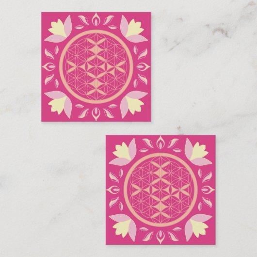 fleur de vie スクエア名刺 (正面/裏面)