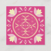 fleur de vie スクエア名刺 (正面)