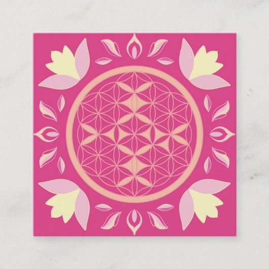 fleur de vie スクエア名刺 (正面)