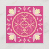 fleur de vie スクエア名刺 (裏面)