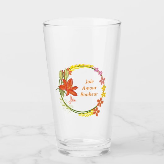 fleur de vie タンブラーグラス (正面)