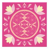 fleur de vie rose フォトプリント            (正面)