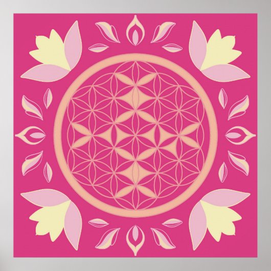 fleur de vie rose ポスター (正面)