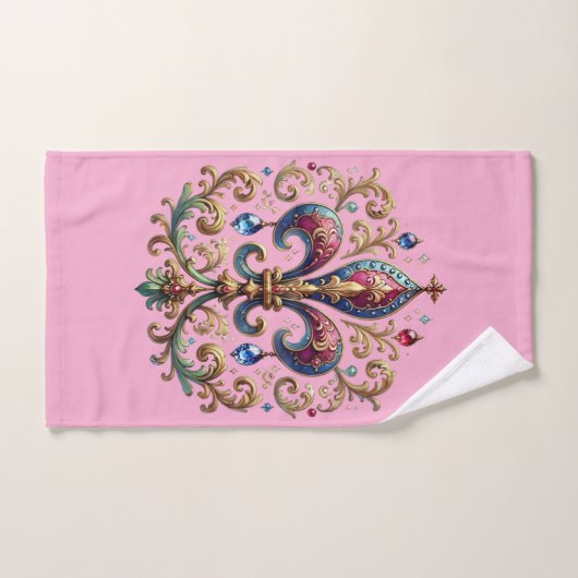 Fleur Di Lis ハンドタオル (ハンドタオル)