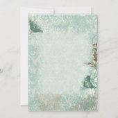 Fleur di Lys Damask vs2 -メッセージカードありがとう ノートカード (裏面)