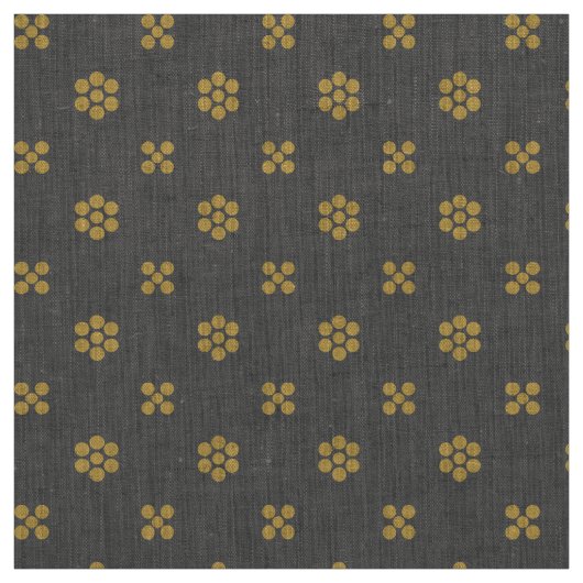 Fleur Dot - Charcoal ファブリック (見本)