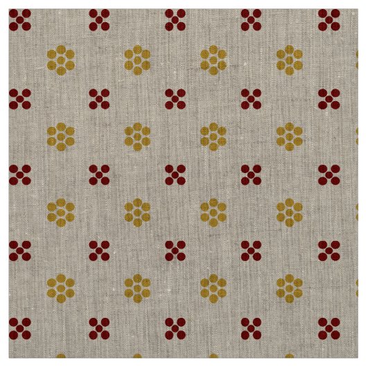 Fleur Dot Natural ファブリック (見本)