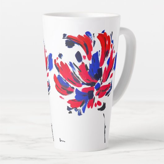 Fleur éclatée カフェラテマグ (右アングル)