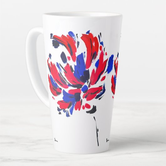 Fleur éclatée カフェラテマグ (左アングル)
