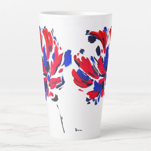Fleur éclatée カフェラテマグ (正面)