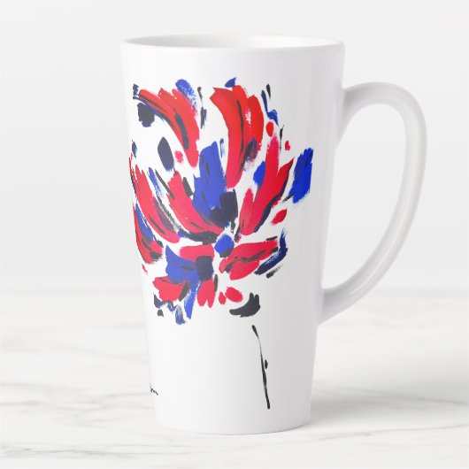Fleur éclatée カフェラテマグ (右)