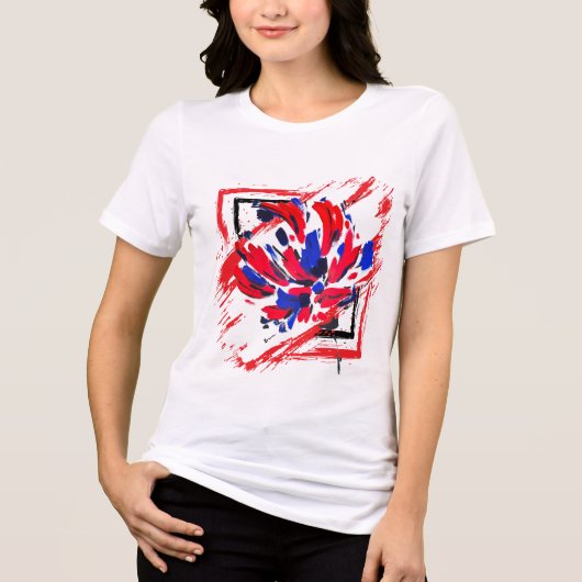 Fleur éclatée トライブレンドTシャツ (正面)