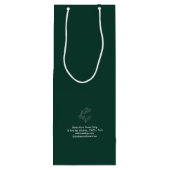 Fleur Green Custom Bouquet Bag ワインギフトバッグ (裏面)