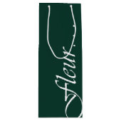 Fleur Green Custom Bouquet Bag ワインギフトバッグ (正面)