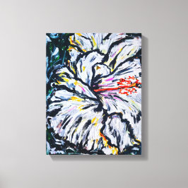 Fleur mélancolique | Art floral abstrait キャンバスプリント