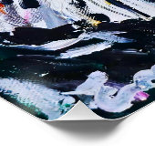 Fleur mélancolique | Art floral abstrait ポスター (コーナー)