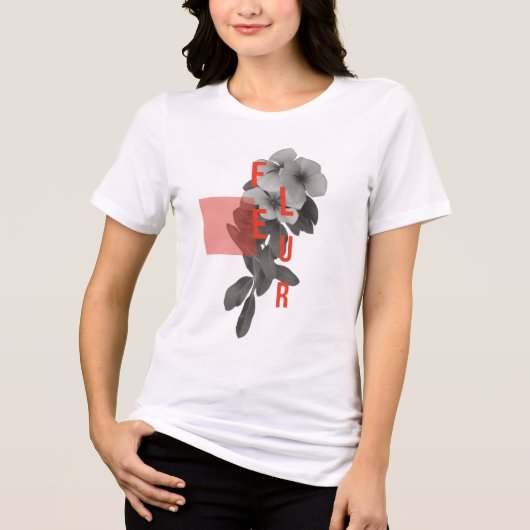 Fleur Moderne: Coeval Botancial Art トライブレンドTシャツ (正面)