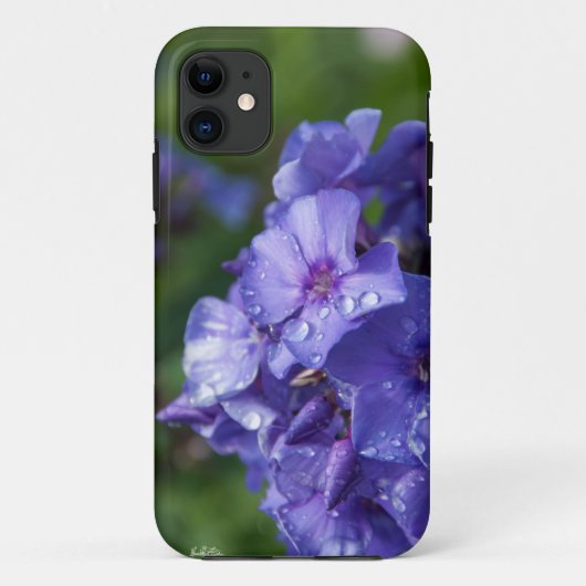 fleur violet avec la rosée du matin Case-Mate iPhoneケース (裏面)