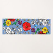 fleurs au coquelicot ヨガマット (正面(横))