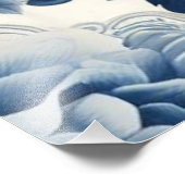 Fleurs bleue et blanches フォトプリント (角)