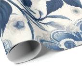 Fleurs bleue et blanches ラッピングペーパー (ロールコーナー)