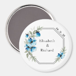 Fleurs bleues マグネット
