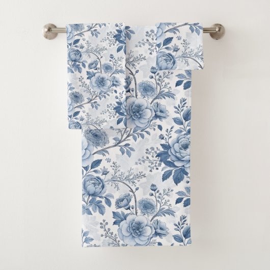 fleurs bleues vintage バスタオルセット (インサイチュ)