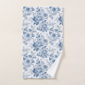 fleurs bleues vintage バスタオルセット (ハンドタオル)