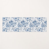 fleurs bleues vintage ヨガマット (正面(横))