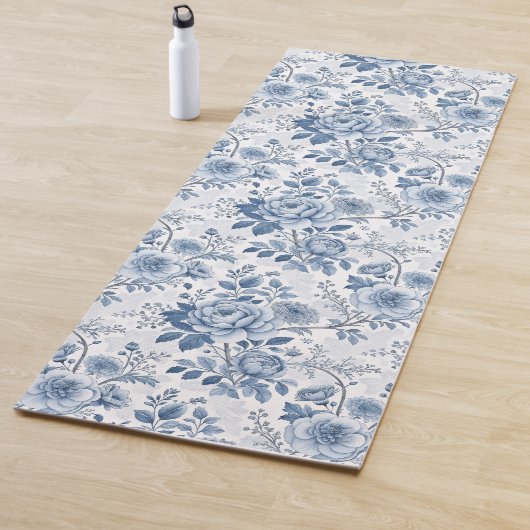 fleurs bleues vintage ヨガマット (インサイチュ)
