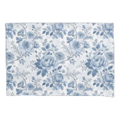 fleurs bleues vintage 枕カバー (正面左)