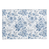 fleurs bleues vintage 枕カバー (正面右)