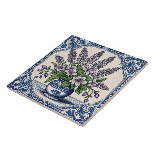 Fleurs couleur lilas タイル (側面)