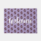 Fleurs de Violettes ドアマット (正面)