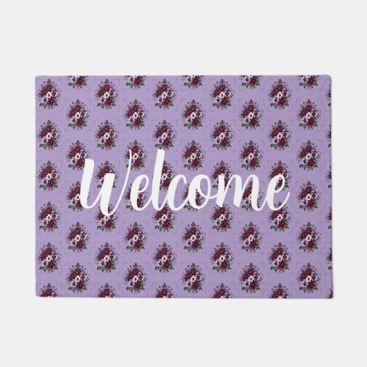 Fleurs de Violettes ドアマット (正面)