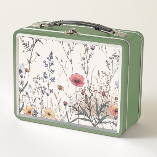 Fleurs des champs メタルランチボックス (正面)