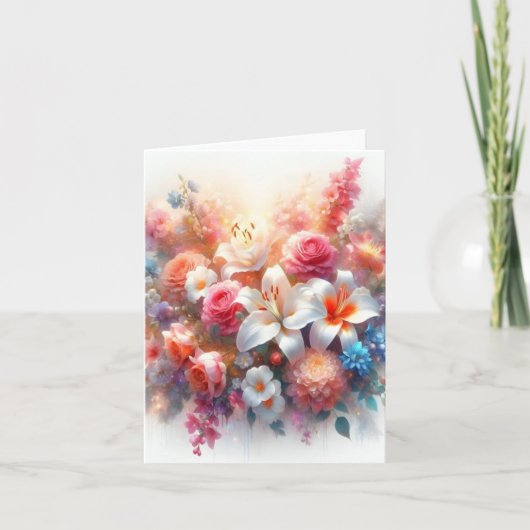 Fleurs du Cœur, Murmures d’Amour, carte pour tous サンキューカード (正面)