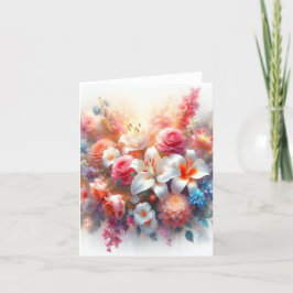 Fleurs du Cœur, Murmures d’Amour, carte pour tous サンキューカード