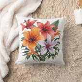 Fleurs Exotiques – Bouquet Tropical Coussin クッション (ブランケット)