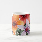 Fleurs Exotiques – Bouquet Tropical Mug コーヒーマグカップ (中央)