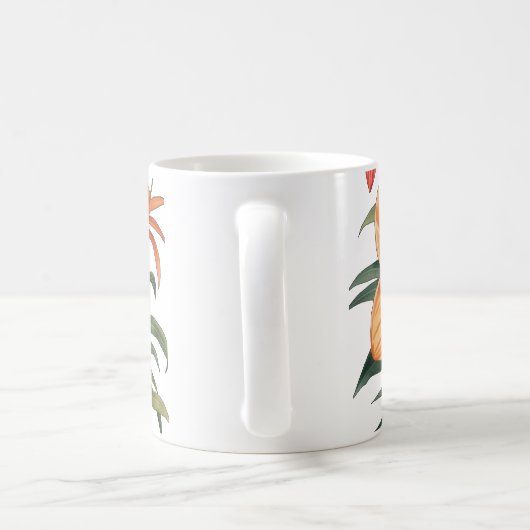 Fleurs Exotiques – Bouquet Tropical Mug コーヒーマグカップ (ハンドル)
