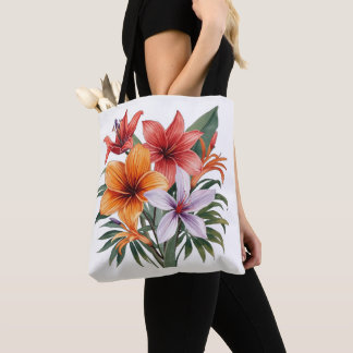 Fleurs Exotiques – Bouquet Tropical Tote bag トートバッグ