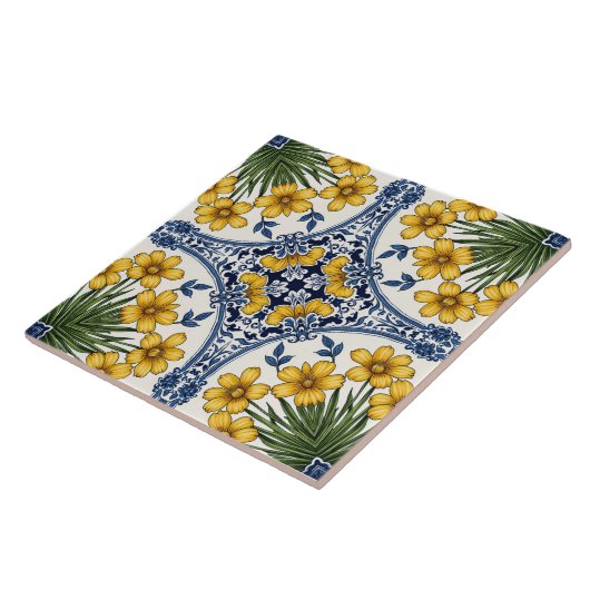 Fleurs jaunes 3 タイル (側面)