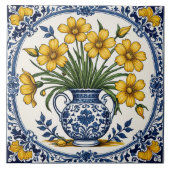 Fleurs jaunes 5 タイル (正面)