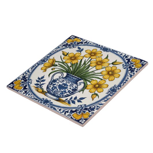 Fleurs jaunes 5 タイル (側面)