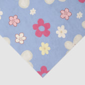 fleurs printanières sur fond bleu 薄葉紙 (詳細)