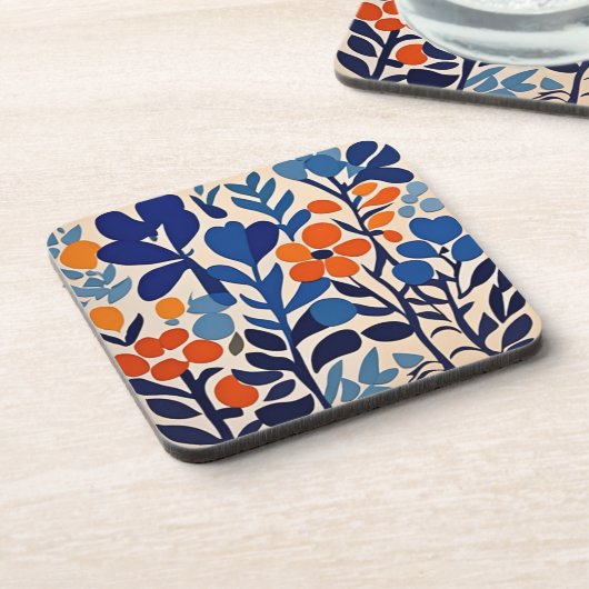 fleurs retro 70's コースター (左側)