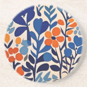 fleurs retro 70's コースター (正面)