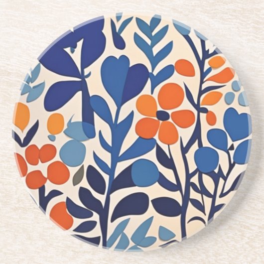 fleurs retro 70's コースター (正面)