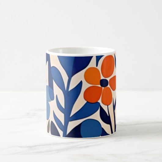 fleurs retro 70's コーヒーマグカップ (中央)